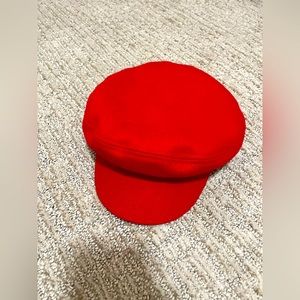 Britton red fiddler cap